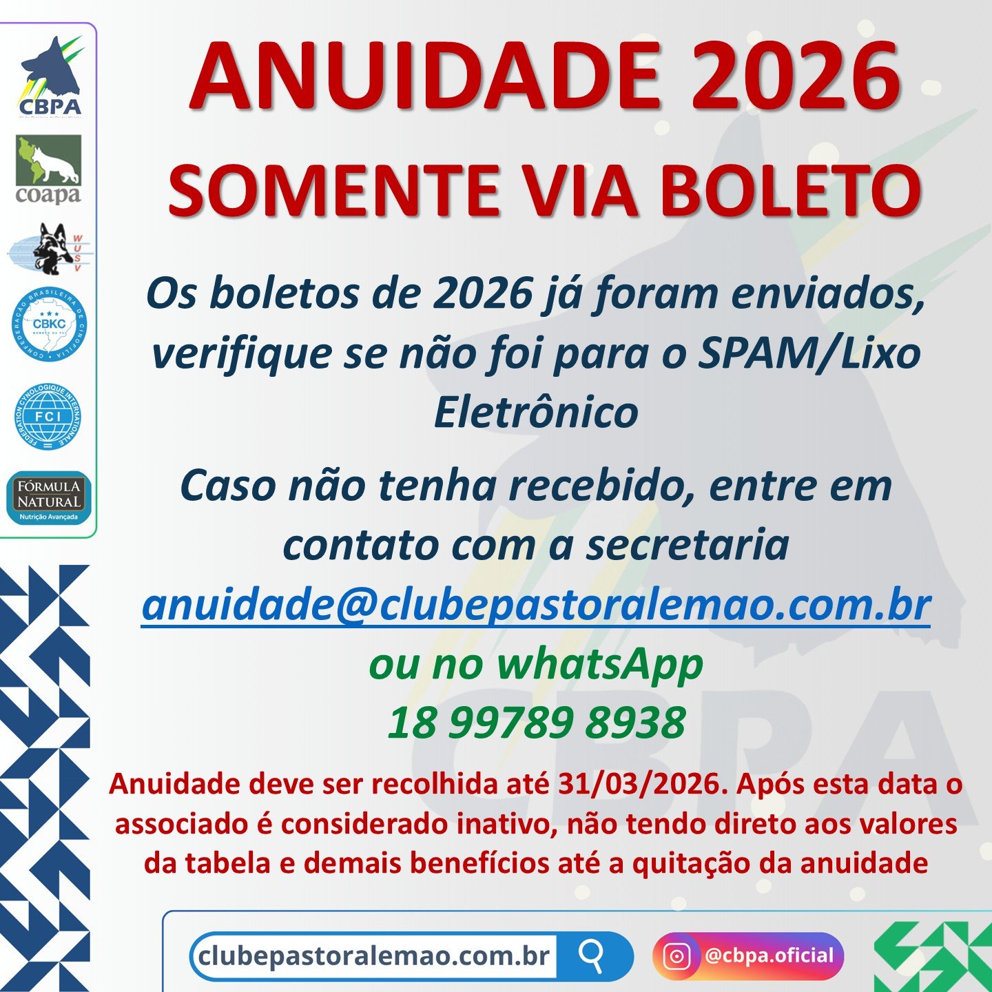 anuidade 2026