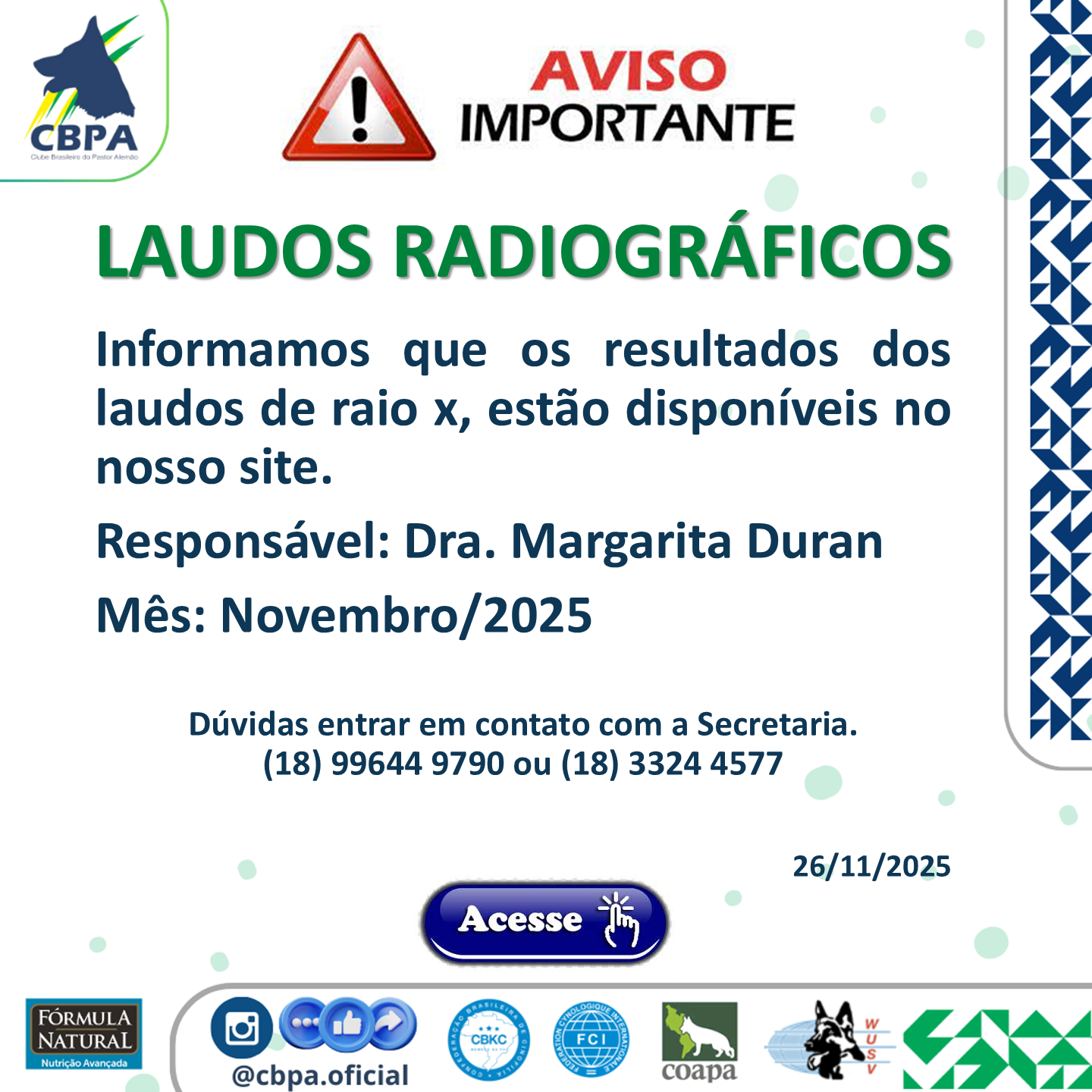 NOVEMBRO 2025 DRª MARGARITA DURAN