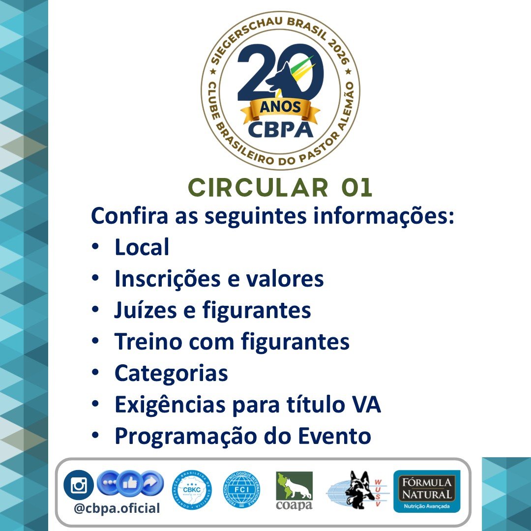 Circular 01 - #SIEGER2026
