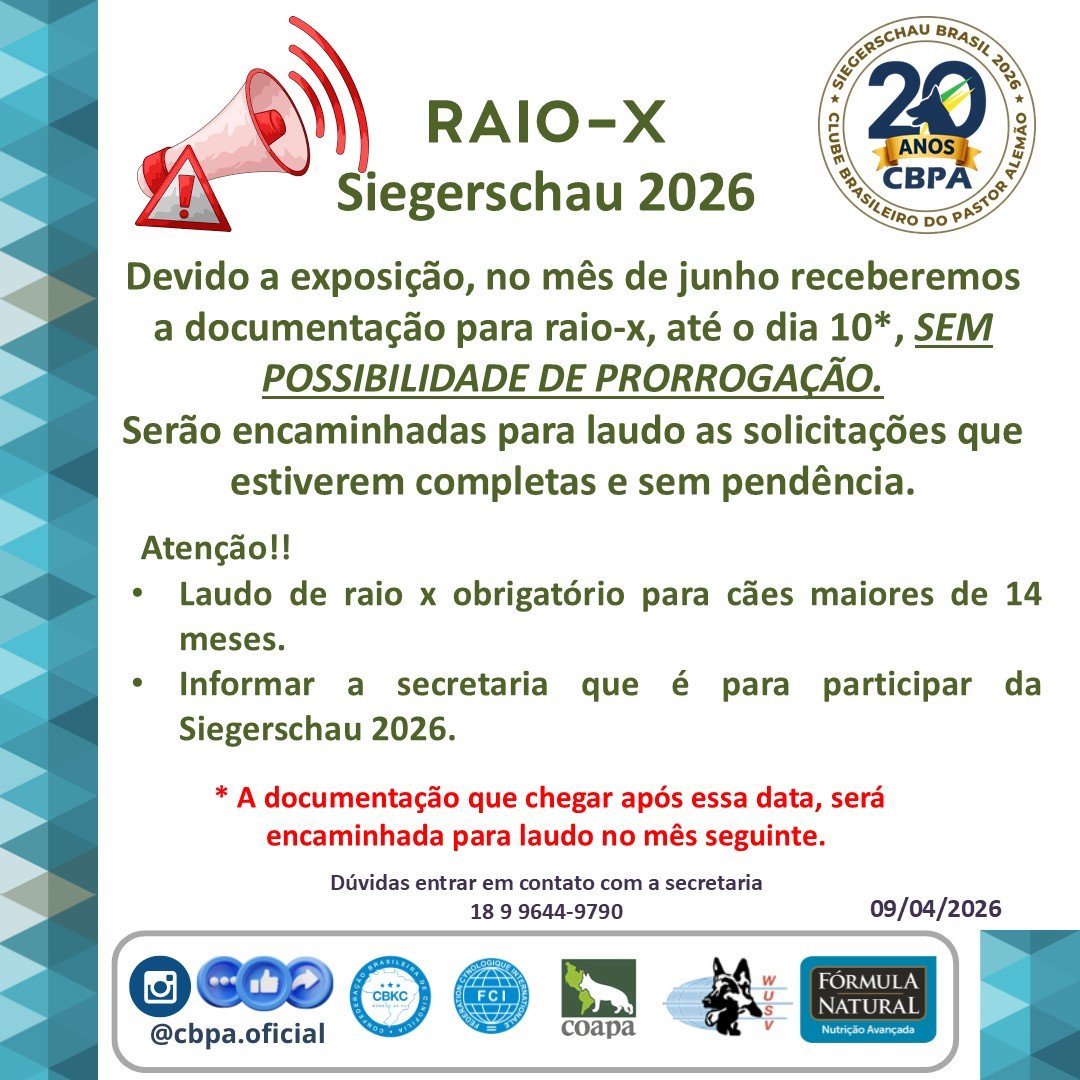 Comunicado Raiox - #SIEGER2026
