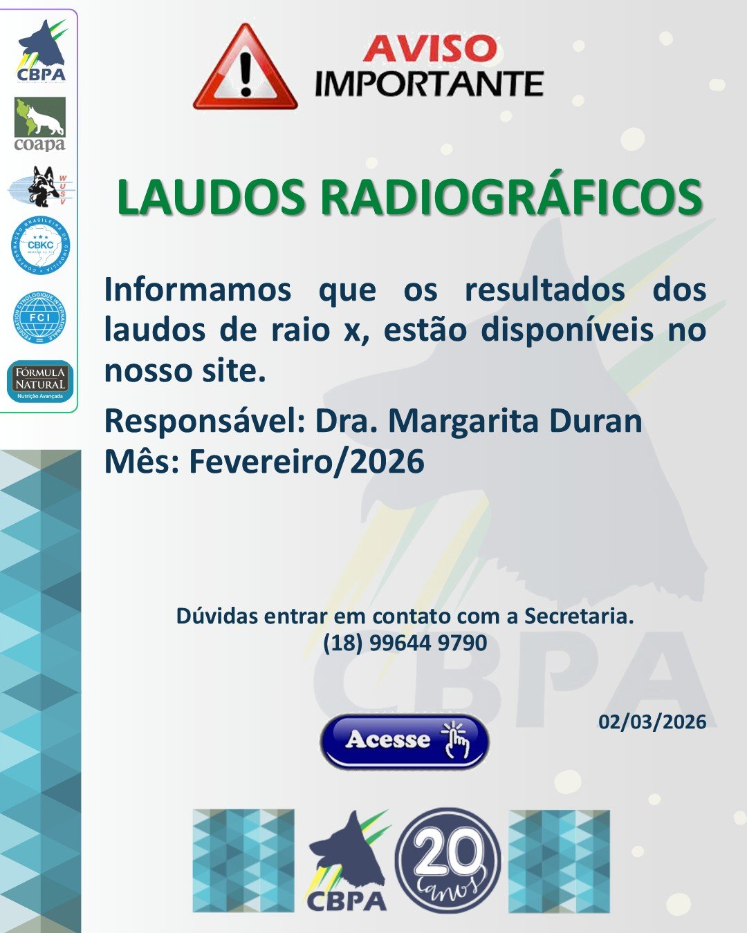 FEVEREIRO 2026 DRª MARGARITA DURAN