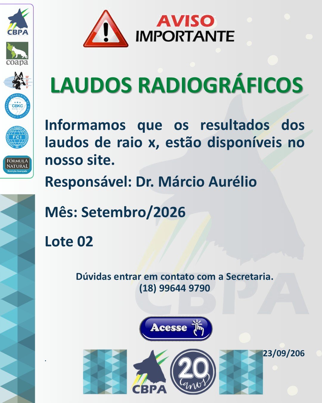 SETEMBRO 2026 DR. MARCIO AURÉLIO - LOTE 02