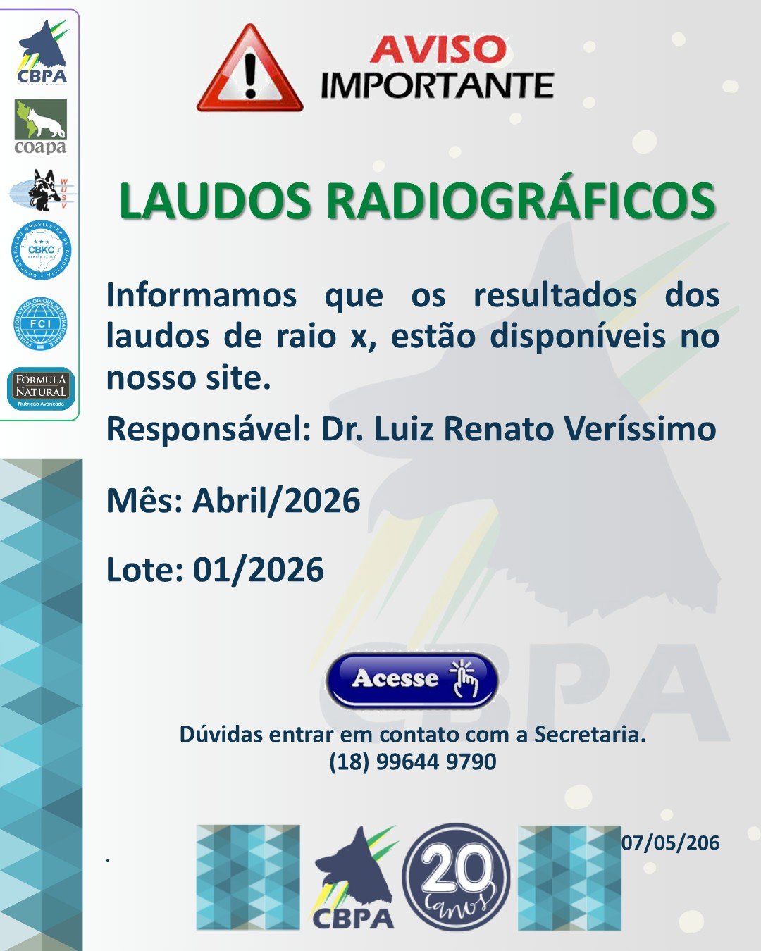 LAUDO ABRIL DR. VERÍSSIMO