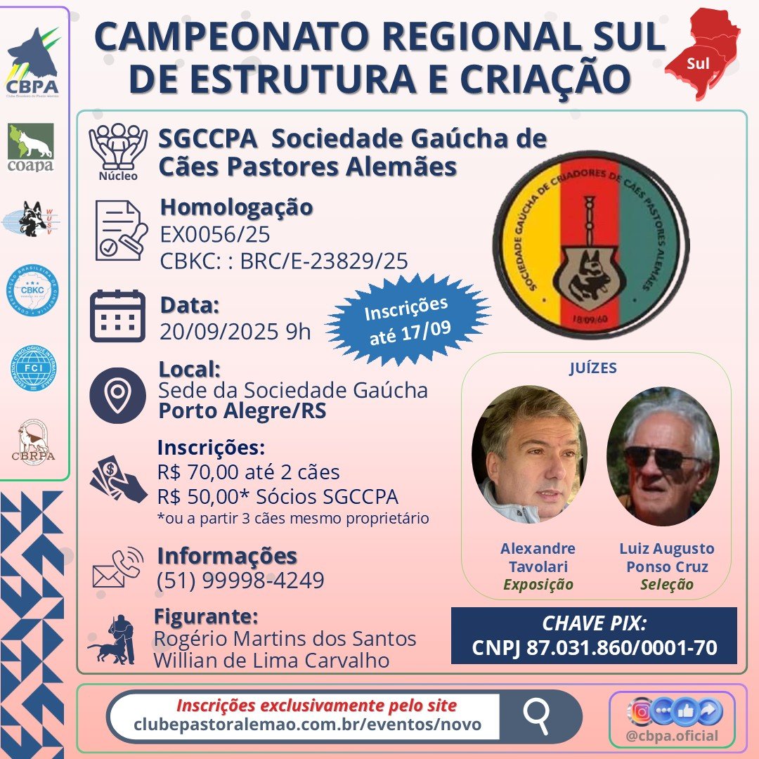 Campeonato Regional Sul de Criação 2025