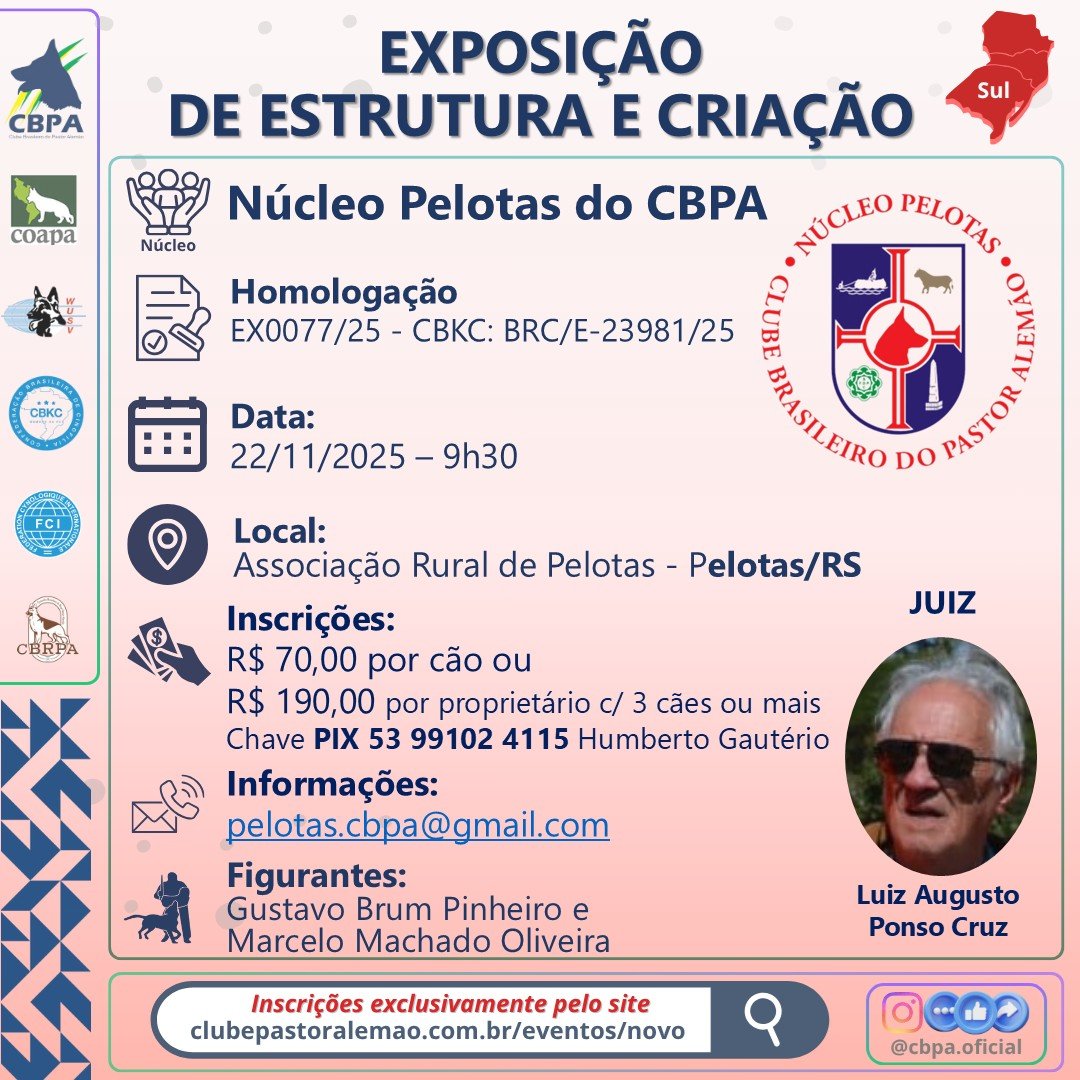 Exposição de Estrutura e Criação - Pelotas/RS