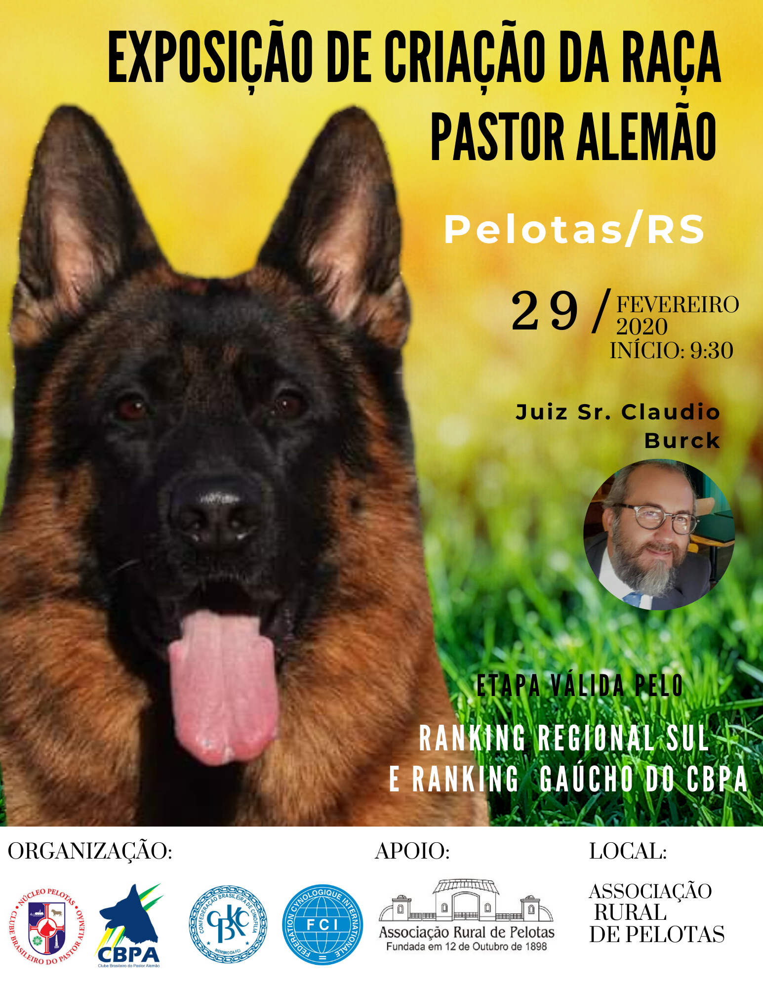 Exposição de Criação da Raça Pastor Alemão Pelotas/RS