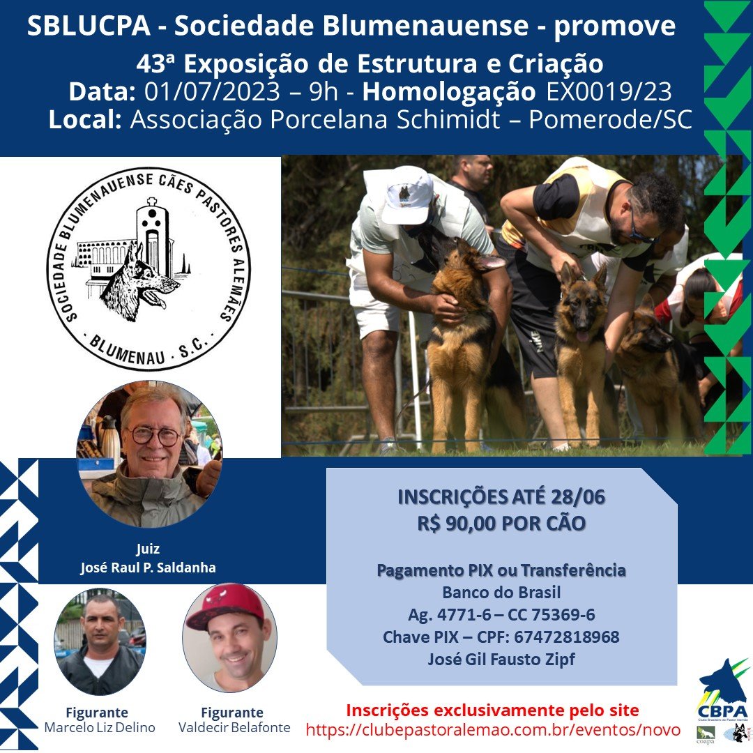 43ª Exposição de Criação da SBluCPA - Pré-Sieger Sul