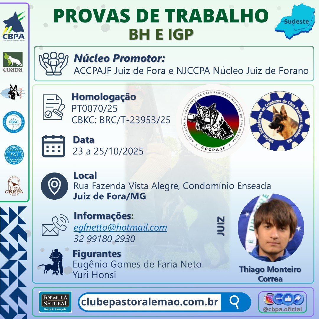 Prova de Trabalho - PT0070/25 CBKC: BRC/T-23953/25 ACCPAJF/NJCCPA