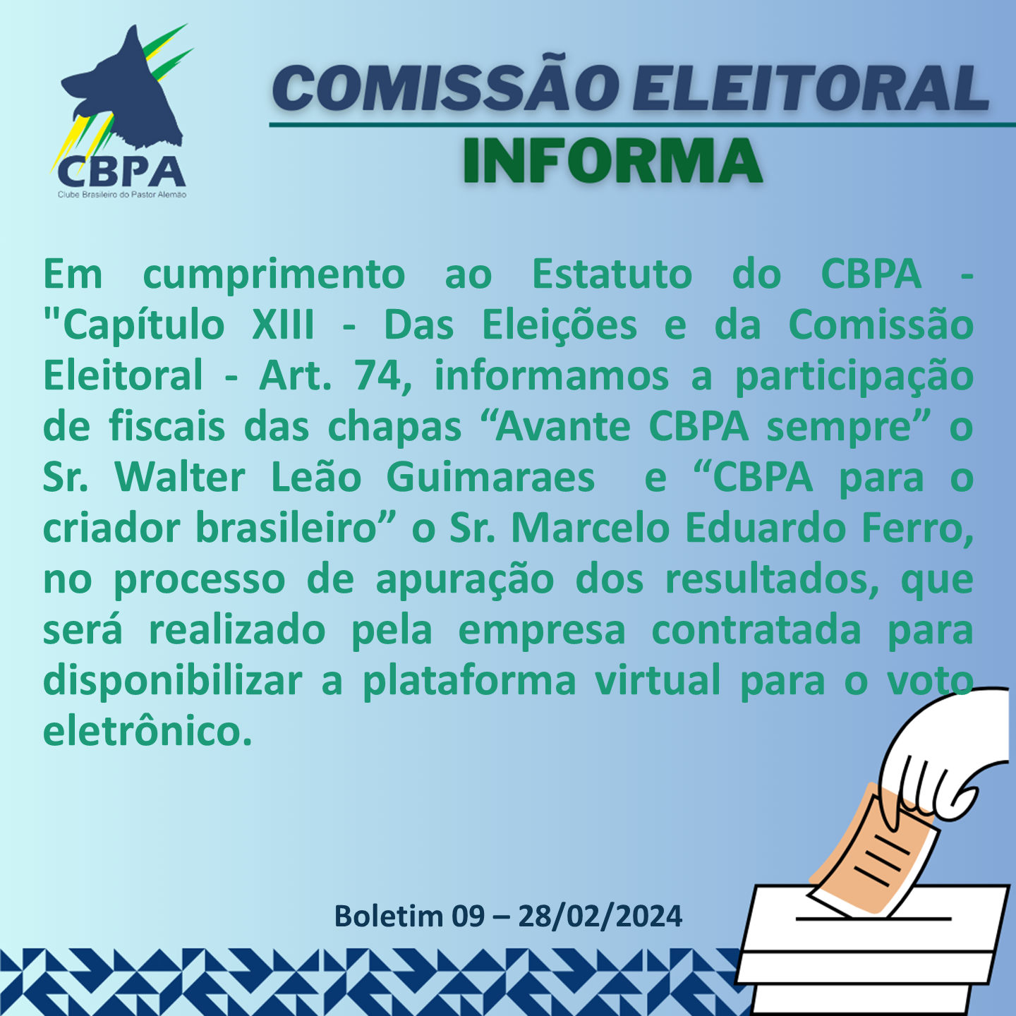 Boletim 09 - Eleições 2024