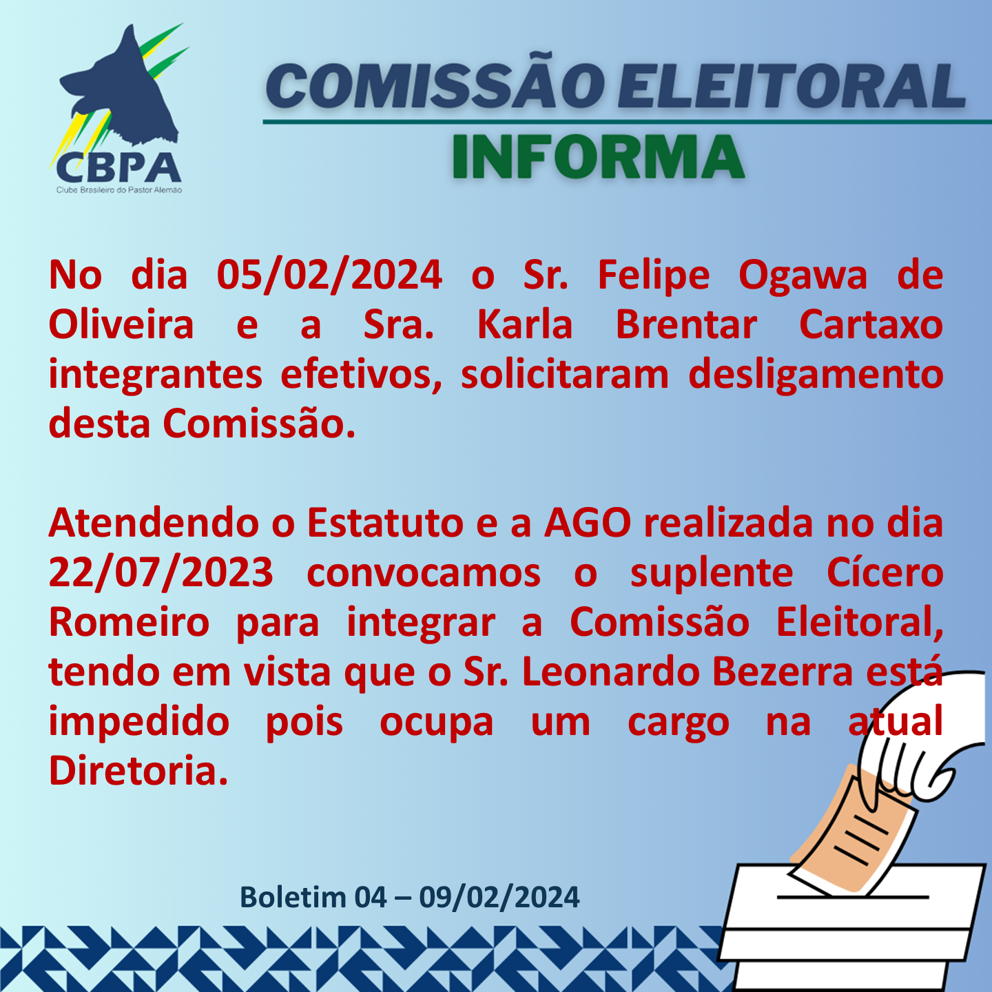 Boletim 04 - Eleições 2024